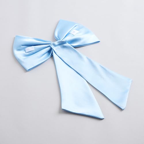 Hopscotch Girls Knee Length Party Dresses in Blue Color For Ages (5-6 Years)