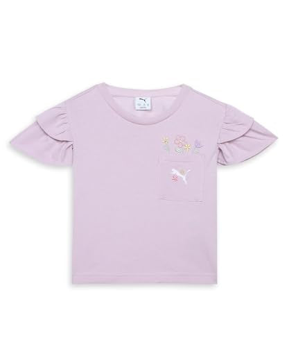 PUMA , Girls, FLOWER FARM Pocket Tee PS, Rose Mauve, 110 (63280790)