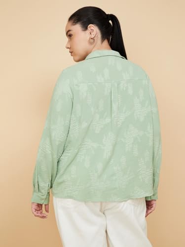 Max Plus Size Women Jacquard Shirt