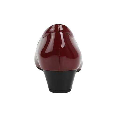 tresmode NOVO Wine Women's Block Heel Pumps in Size 7 UK / 40 EU