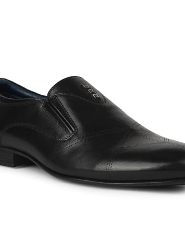 Bata Men's Roony Casual Black Leather Formal Shoes
