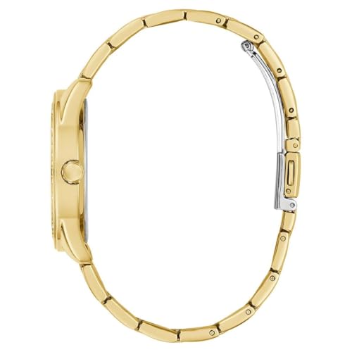 GUESS Women Round Champagne Stainless Steel Analog Watch - U1480L2M