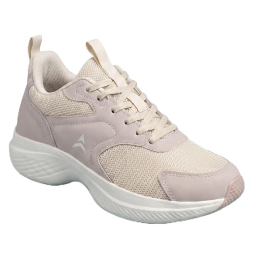 AVANT Women's CloudCurve Running Shoes | Lace-Up Design | Breathable Mesh, Lightweight | Everyday Wear Running Shoes_Peach-UK7