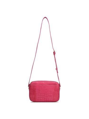 Da Milano Genuine Leather Pink Sling Bag (00880B) (Small)