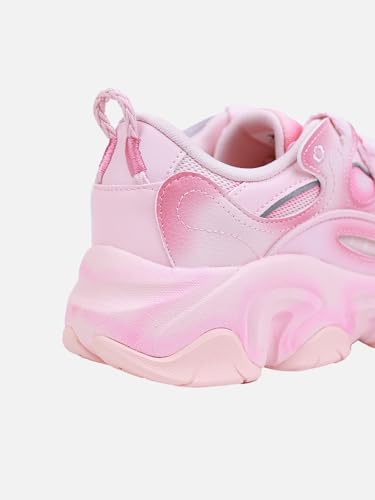 XTEP Cherry Pink Solid Retro Casual Shoes for Women -Euro 39