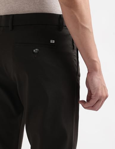 Arrow Sport Men's Slim Fit Dobby Trousers (ASAKTR2588_Brown_32)