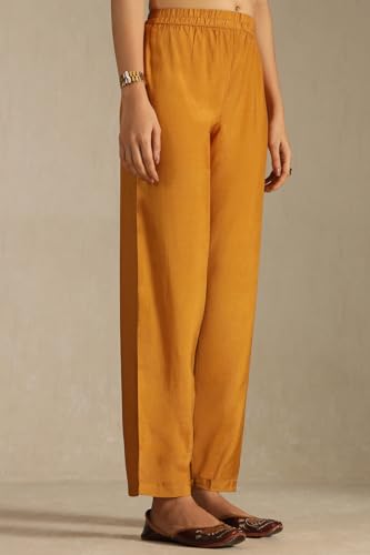 Soch Women's Georgette Salwar Suit Set (OWA5CD22221_Mustard