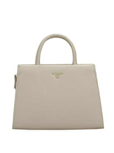 Da Milano Genuine Leather White Satchel (Small) (01685OL)