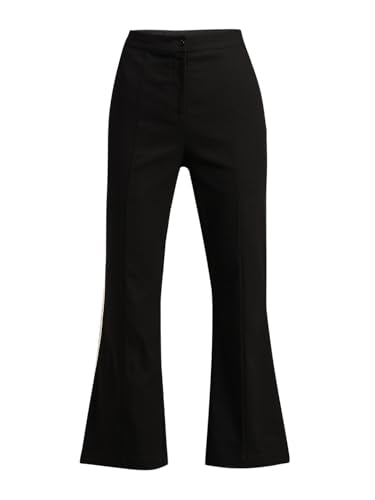 VERO MODA Womens Bootcut Pants Jet Black