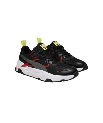Puma | Scuderia Ferrari Trinity Men's Sneakers | Black-Aged Silver-Rosso Corsa | 8UK