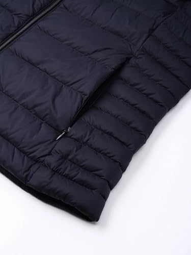 Tommy Hilfiger Women's A-Line Coat (76J5330_Blue_L)