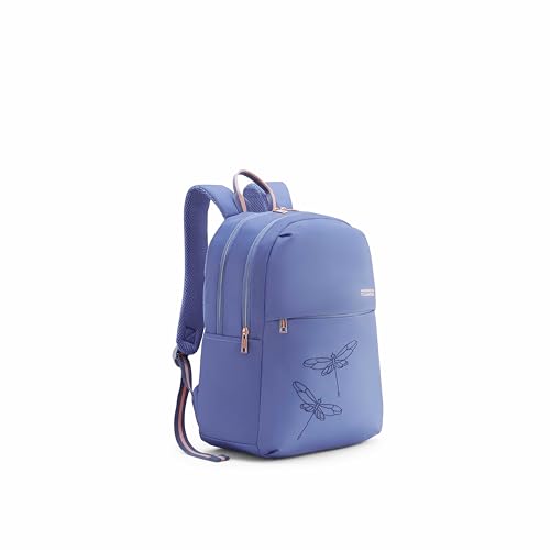 American Tourister Dona | 21 Ltrs | 2 Compartments | Bottle Pocket | Ergonomic Padded Back Panel & Shoulder Straps | High School Backpack | 1 Year International Warranty | Navy