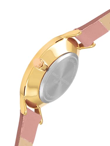 French Connection Analog Pink Dial Women's Leather Watch-Fc20-63E-R
