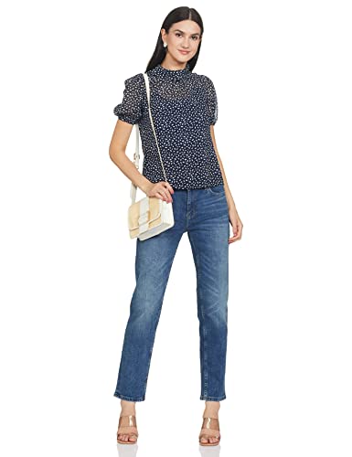 Marks & Spencer Women's Western Jeans (T57_9115_Dark Indigo Mix_S)