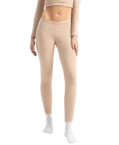 Jockey 2541 Women's Soft Touch Microfiber Elastane Stretch Fleece Fabric Thermal Leggings with StayWarm Technology_Skin_S