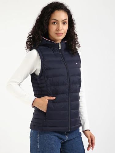 Tommy Hilfiger Women's A-Line Coat (76J5330_Blue_L)