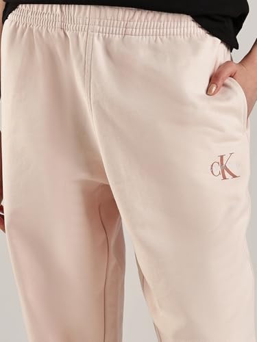 Calvin Klein Jeans Women's Regular Casual Pants (47B235G830-Pink_Silver Peony