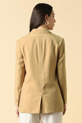 Allen Solly Women Beige Blazer