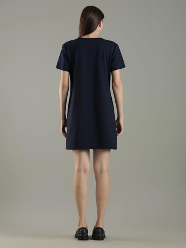 Cotton Round Neck Shift Dress