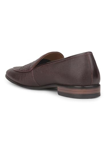 Hush Puppies Men's Casual Leather Slipon Shoes Brown (8 UK)