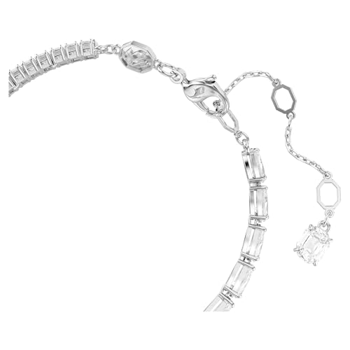 [Official] [Swarovski] Matrix Bracelet, Mixed Cut, White, Rhodium Plating, ワンサイズ, Crystal, No Gemstone