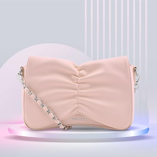 Fastrack Bow-tiful Sling | Faux-Leather Women's Handbags| Ladies Purse Handbag | Sling Bag for Casual Carry