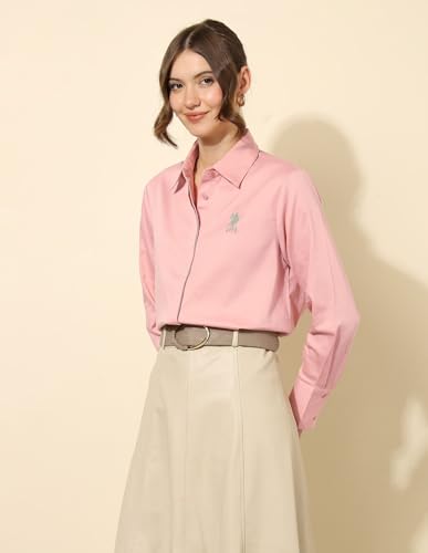 U.S. POLO ASSN. Women's Regular Fit Shirt (UWSS25SHT214