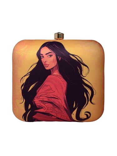 Artklim Saree Women Portrait Clutch