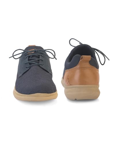 Men's Blue Perforated EVA Sole Slip On Casual Sneakers Shoes