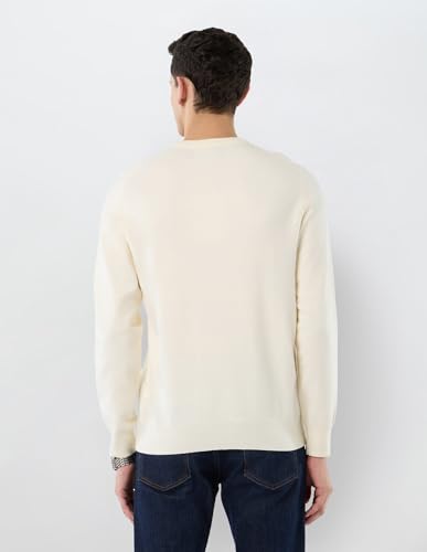 U.S.Polo Association Men's Graphic Patterned Knit Regular Fit Sweater (USSWE2436_Off White_2XL)