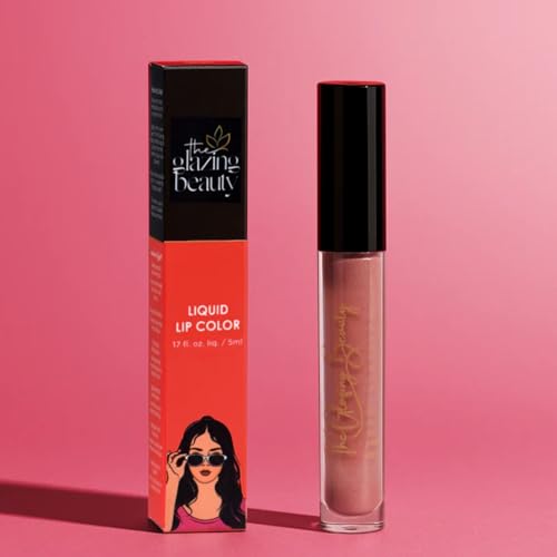 The Glazing Beauty Mocha Muse – Nude Brown Liquid Lipstick | Long-Lasting Matte Finish, Smudge-Proof & Lightweight Lip Color