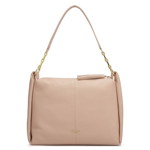 Da Milano Leather Pink Leather Hobo (Medium)
