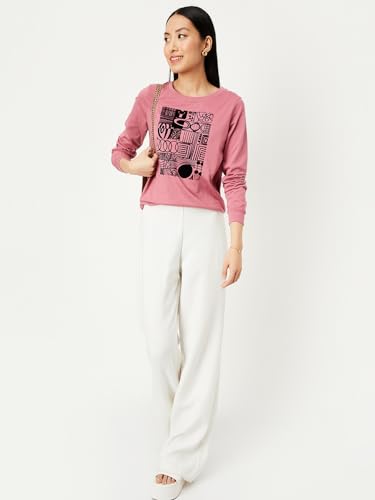 max Women's Regular Fit T-Shirt (Pink)