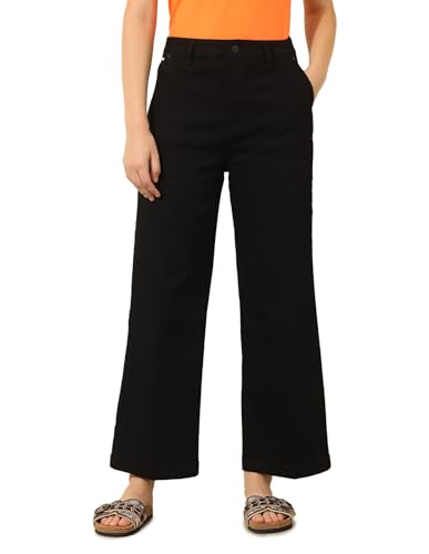 U.S. POLO ASSN. Women's Loose Jeans (UWSS25JEN298 Black