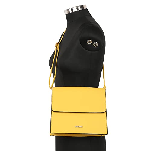 Fastrack Solid PU Structured Sling Bag for Women, Girls and Ladies | with Detachable Sling Straps | Slings for Casual Carry