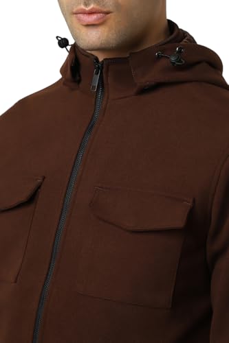 Van Heusen Men's A-Line Coat (VSJKUBOF358584_Brown