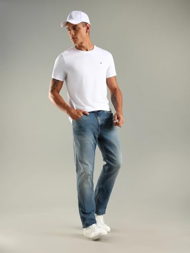 Tommy Hilfiger Men's Slim Jeans (F25JMDB015_Blue_32)