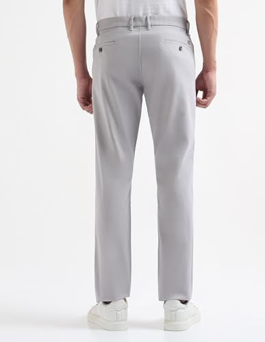 Arrow Sport Men's Twill Air Soft Trousers (ASAKTR2686_Grey_34)