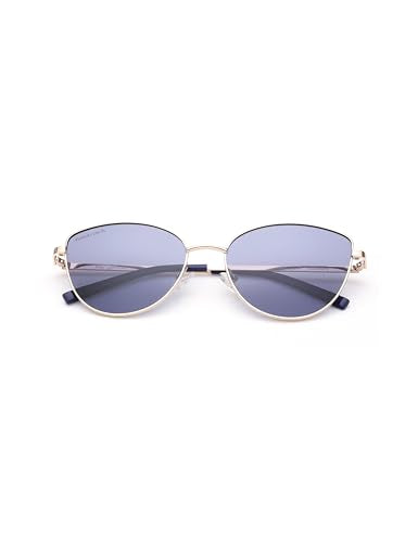 Fastrack Purple Colored Metal Frame CatEye Shaped Polarized Sunglasses for Women