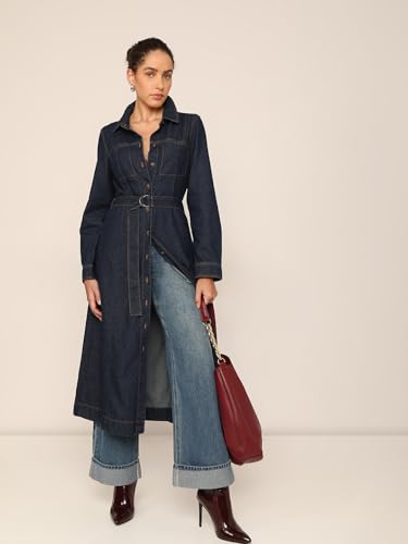VERO MODA Women Dark Blue Shirt Dress