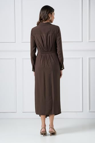 Annabelle by Pantaloons Womens Dress_SS26WWANDNJ00054F48A166_Chocolate Brown_M