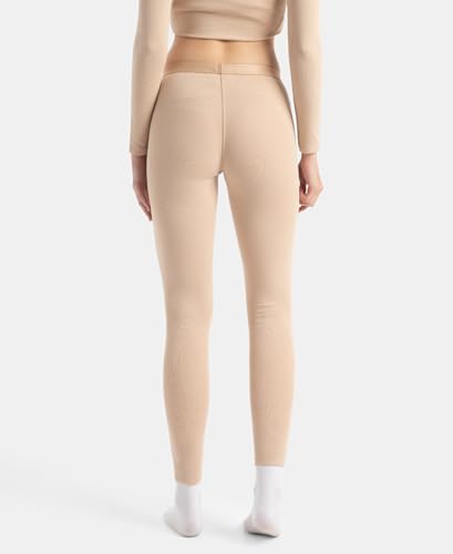 Jockey 2541 Women's Soft Touch Microfiber Elastane Stretch Fleece Fabric Thermal Leggings with StayWarm Technology_Skin_XL