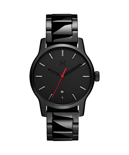 MVMT Classic Ii Qtz Basic Calendar Black Round Dial Men's Watch|Ionic Plated Black Steel Material|Black Color Band - 28000313-D