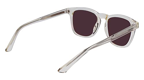 Calvin Klein Unisex Brown Lens Crystal Rectangular Sunglasses With 100% UV Protection