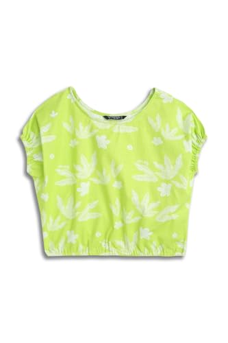 Allen Solly Girls Green Print Casual Top