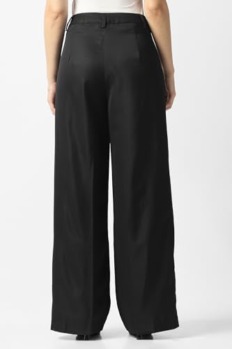 Van Heusen Women's Regular Casual Pants (VWTPFRGF952684_Black
