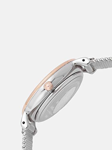 Daniel Klein Metal Analog White Dial Women's Watch-Dk12058-5