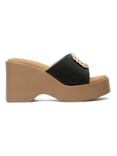 Flat n Heels Womens Black Pumps FnH 3121-BK