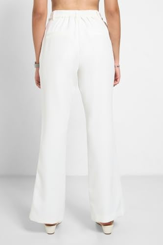 Annabelle by Pantaloons Women's Loose Casual Pants (110160590006 DE Blanc