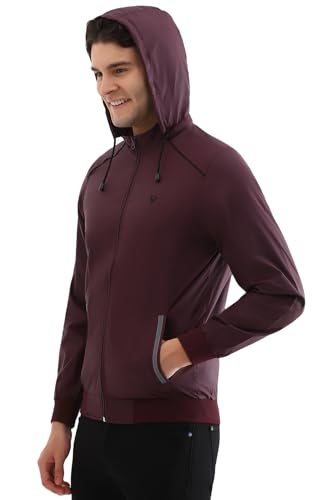 Allen Solly Men's A-Line Coat (ASJKQBOFK39280_Purple